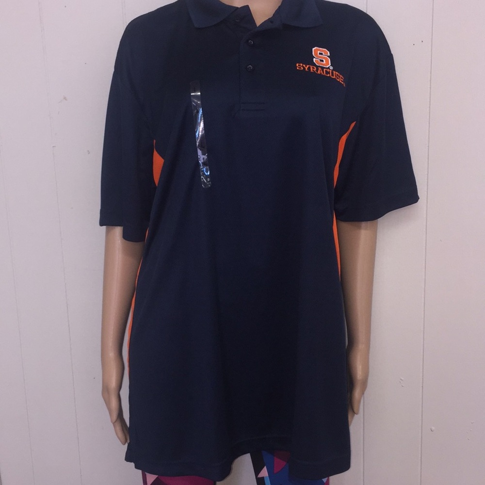 Syracuse polo Size men’s large Navy Blue Orange